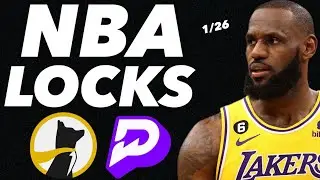 PRIZEPICKS NBA MONDAY 1/26/26 - FREE PICKS!!!  (6-1 RUN!!!) - BEST PLAYER PROPS - NBA TODAY