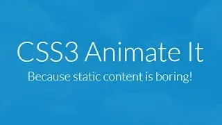 How to use CSS3 Animate It - Animate on Scroll with CSS