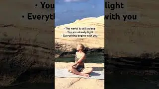 The world is still asleep. You are already light. Everything begins with you #outdooryoga