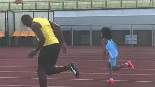 Compilation of Nigel Punch and Usain Bolt in the AllianzDirect commercial