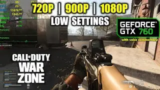GTX 760 | Call of Duty Warzone - Battle Royale - 1080p, 900p, 720p