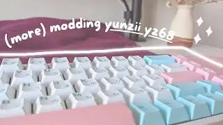 keyboard modding: YUNZII YZ68 | 🎀 unboxing nicepbt noel | 🖌️ lubing durock stabs | ✨ sound tests