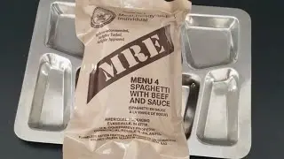 2022 US Military MRE Menu 4 Spaghetti with beef and sauce