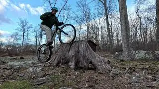 THIS STUMP LINE WAS DISGUSTING! | Bike Trials Group Ride