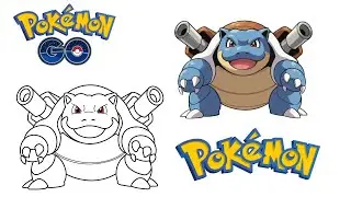 Blastoise Drawing Tutorial | Pok&eacute;mon Drawing for Kids