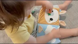 Cute Soft Baby Book with Mirror, Activities, Touch and Feel & Crinkle Pages