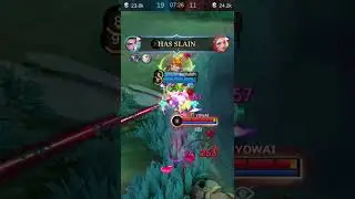 HANABI 100% CRIT DAMAGE with estes (SAVAGE?!?!??) #mbll #mobilelegends #marksmanmlbb