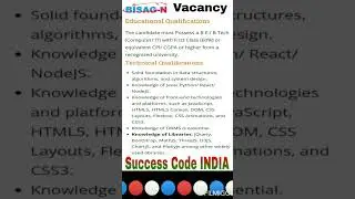Central Govt Jobs 2023 Notification | Software Developer  #successcodeindia #shorts #viral