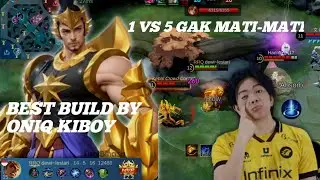 GATOTKACA TANK || 1VS 5 GAK MATI MATI !! BEST BUILD ONIQ KIBOY #mobilelegends #mlcreatorcamp