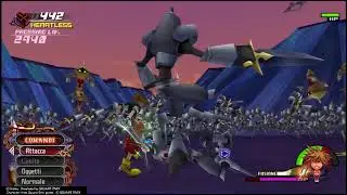 KINGDOM HEARTS II/1000 Heartless battle without reaction command/Critical mode.
