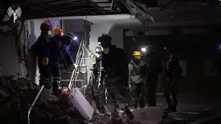 Footage of IDF delegation in Turkey assisting with rescue operations