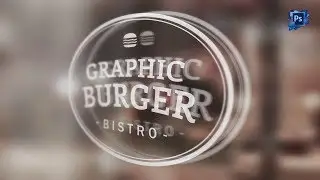 Window logo Signage Mock-Up - Photoshop cs6 Tutorial