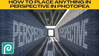 PHOTOPEA: Change the Perspective of Text or Objects (Perspective Warp)