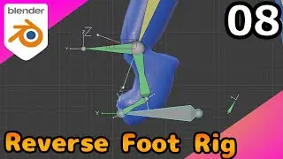 #08 リバースフットリグで足先を動かそう！ [Blender Rig道]