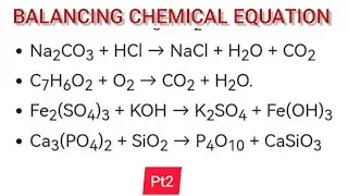 Balancing Chemical Equations Class 11