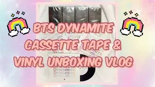 BTS DYNAMITE CASSETTE TAPE AND VINYL UNBOXING | FEB 25, 2021