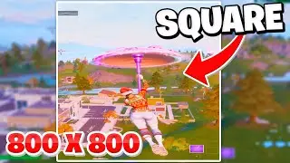 New *SQUARE RESOLUTION* Smoothest Stretched Resolution in Fortnite Season 8 | 800 x 800 FPS Test