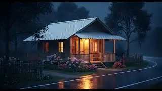 Old House Night Rain | Sleep ASMR Live