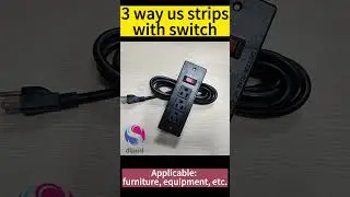 3 way us Furniture desktop socket Overload and overcurrent protection 3 Outlet with switch Factory