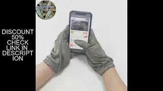 Silver Fiber Gloves Antistatic Conductive Material Screen Touch Mittens Antibacterial EMF Shielding