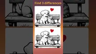 Find 3 Differences &ndash; Spot the Difference Challenge #Shorts Can You Find All 3?