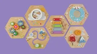 Activity Tiles | Petilou&copy; Collection | Le Toy Van | Traditional Wooden Toys