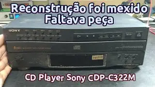 CD Player Sony CDP C322M Faltava componente foi mexido