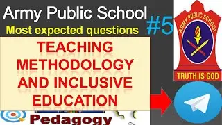 CDP for APS || Psychology for APS || Pedagogy for APS || APS 2020 || AWES part 5