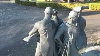 DRONE FLIGHT OVER A FROZEN PORT SUNLIGHT , WIRRAL,MERSEYSIDE, WE'RE IT ALL STARTED FOR THE BEATLES