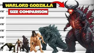 Warlord Godzilla The Real Size of All Monsters 3D Comparison