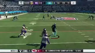 Cam Newton 86 Yard Touchdown Run vs Minnesota - December 10, 2017 - Madden 18