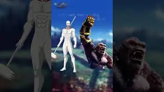 Nine Titans vs Kong (Axe/Beast Glove) #anime #attackontitan