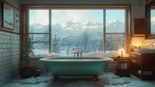 Feel The Warm Water Soothing Your Stress Away | Relaxing Water Sounds For Meditation | Onsen ASMR
