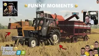 Funny Moments😂Beka na Żniwach, Wypadek🤣Same na dwa koła🔥MST FS25 & 22💪😍
