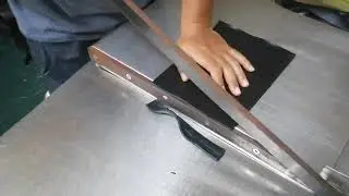 MANUAL RUBBER SHEET CUTTING