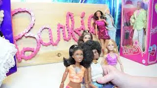New 2024 Barbie Yoga Made to Move Dolls Brooklyn, Curvy and Standard with skin tone comparisons