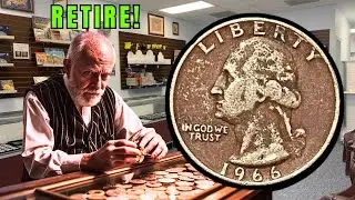 RETIRE IF YOU FIND VERY EXPENSIVE US SILVER QUARTER DOLLAR COINS WORTH BIG MONEY!