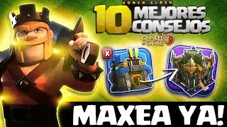 Los 10 MEJORES CONSEJOS para MAXEAR R&Aacute;PIDO CUALQUIER Nivel de Ayuntamiento en Clash of Clans 🔥