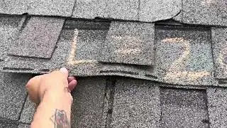 Results Roofing Emergency 🚨 Roof Repair on Steep Roof - What Hail Damage Looks Like