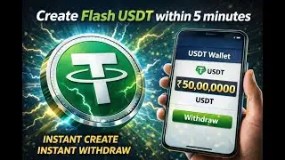 Flash USDT Create to Easy #crypto #flashusdt #viralvideo