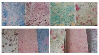 Tutorial: Dise&ntilde;o de papel de Agua / Papel Decorado casero | Paper Marbling|  Mundo@Party