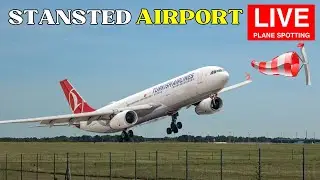 🔴Аэропорт СТАНСТЕД в прямом эфире | Самолетные споттинги #liveairport #planespotting #прямаятранс...