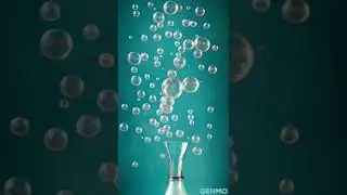creativity of water bubbles digital art | glass water art #waterart #waterbubbles #powerofart