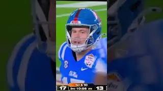 Miami VS Ole Miss field goal doinks.  #viral #football #college #miami #viralmoment