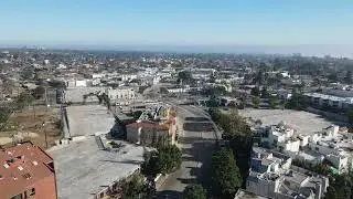 Flying over the Paisades ,empty lots!