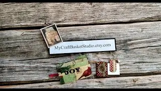 Christmas Bells Mini Junk Journal with Candy Cane Charm Bonus Unveiling #freebonus