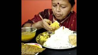 SPICY FISH CURRY🔥 BASMATI RICE || #shorts #mukbangn #asmreating #mukbangasmr #asmr