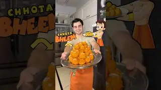 Making laddu at home 🧡 (Chhota bheem recipe!)