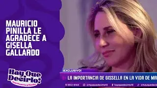 Mauricio Pinilla le agradece a Gisella Gallardo: 