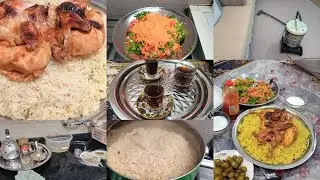 روتين تحفيزي حلو 🤍👌🏻 طبخ وتنظيف 👩‍🍳🧼🧽سويت  مندي للغداء 🍛ان شاء الله يعجبكم الفيديو🌼♥️